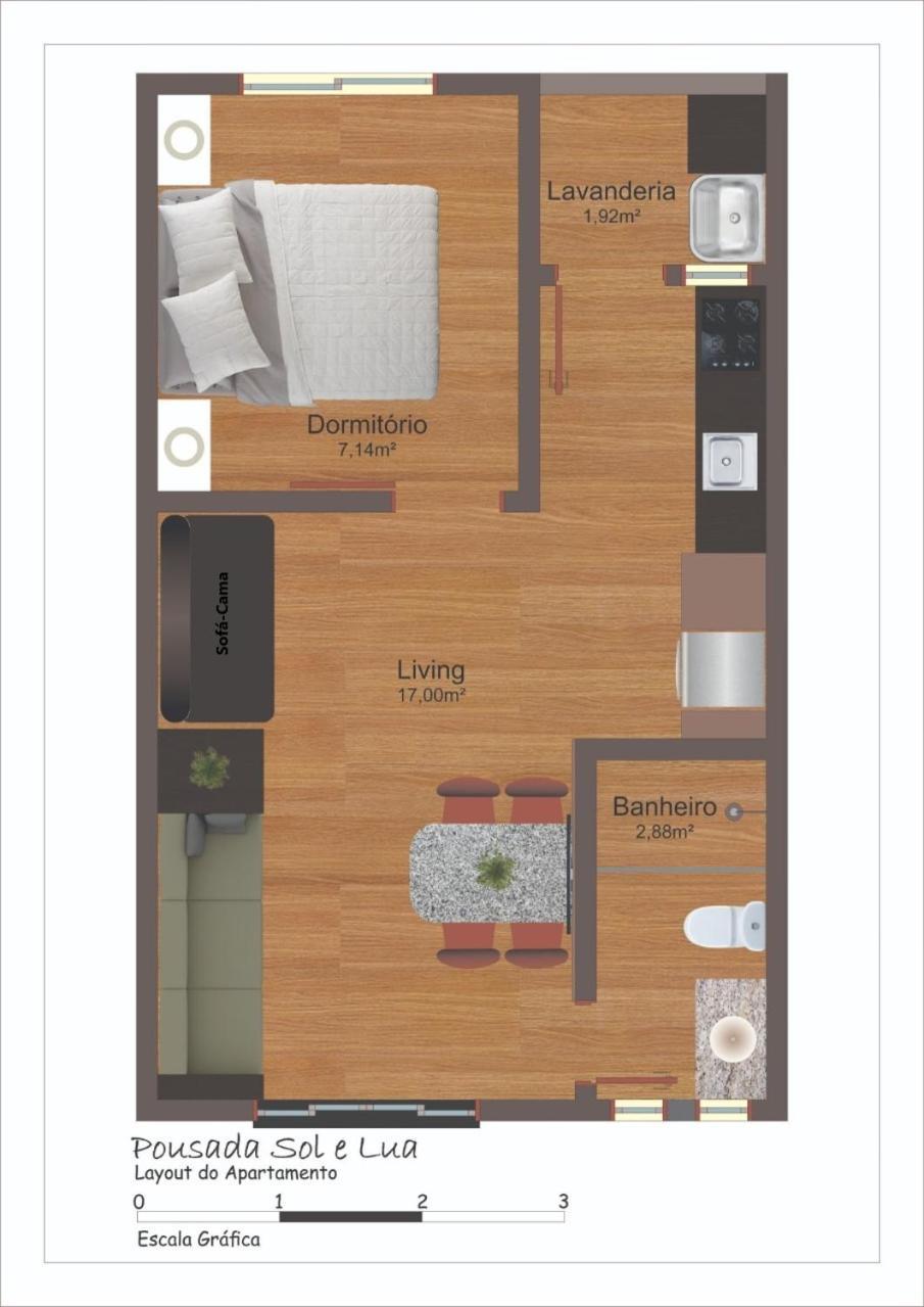 Apartmán Residencial Sol E Lua Palhoça Exteriér fotografie